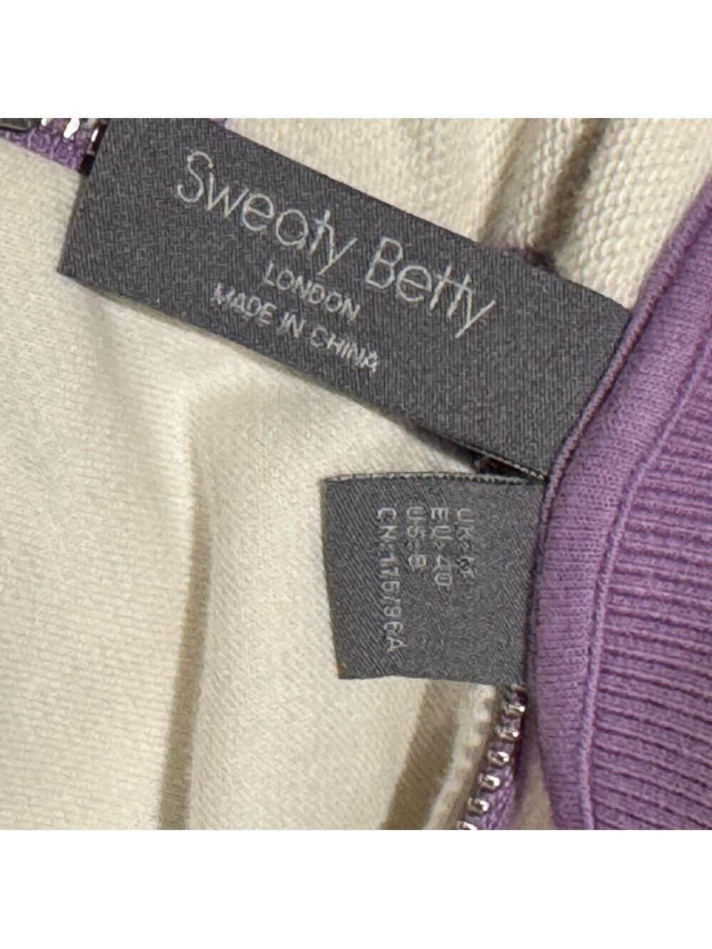 Sweaty Betty Half Zip Sweatshirt Medium Lily White - Picture 7 of 9